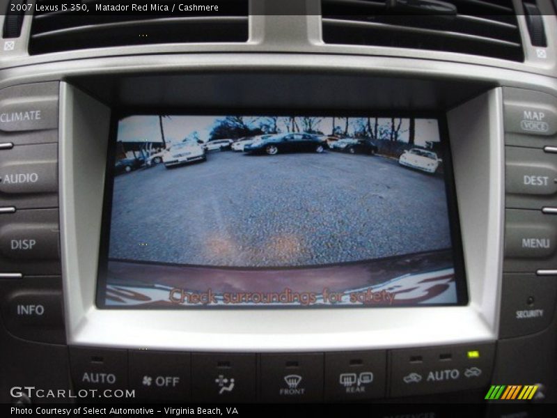 Matador Red Mica / Cashmere 2007 Lexus IS 350