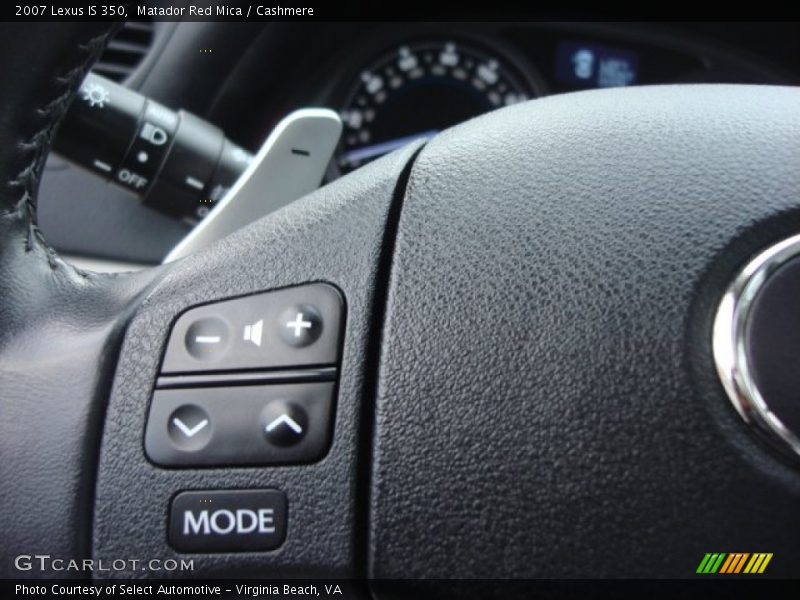 Matador Red Mica / Cashmere 2007 Lexus IS 350