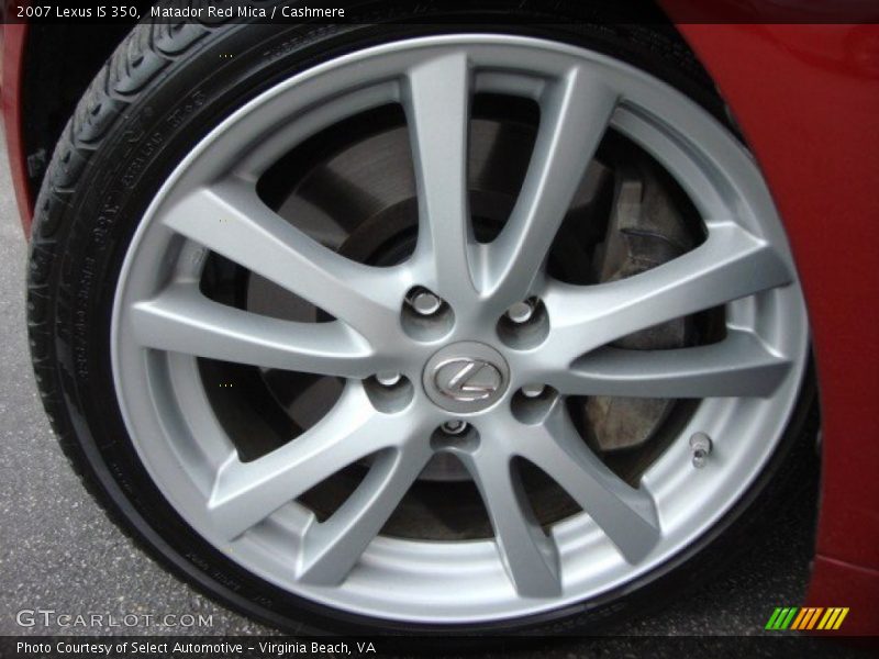 Matador Red Mica / Cashmere 2007 Lexus IS 350