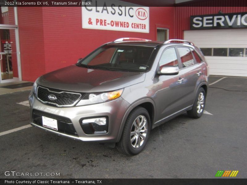 Titanium Silver / Black 2012 Kia Sorento EX V6