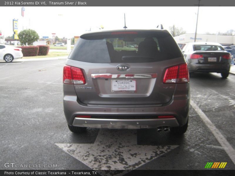 Titanium Silver / Black 2012 Kia Sorento EX V6