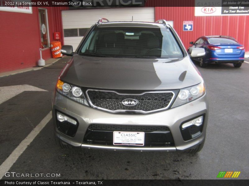 Titanium Silver / Black 2012 Kia Sorento EX V6