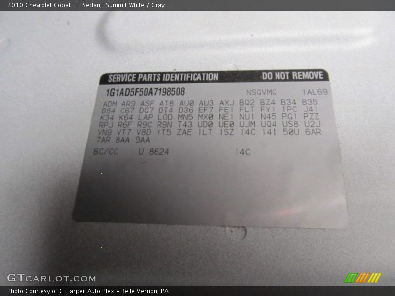Summit White / Gray 2010 Chevrolet Cobalt LT Sedan