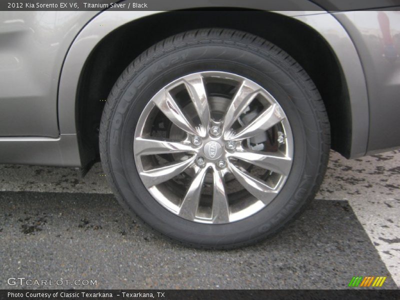 Titanium Silver / Black 2012 Kia Sorento EX V6