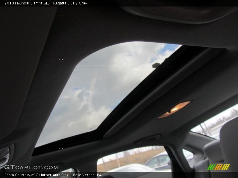 Regatta Blue / Gray 2010 Hyundai Elantra GLS