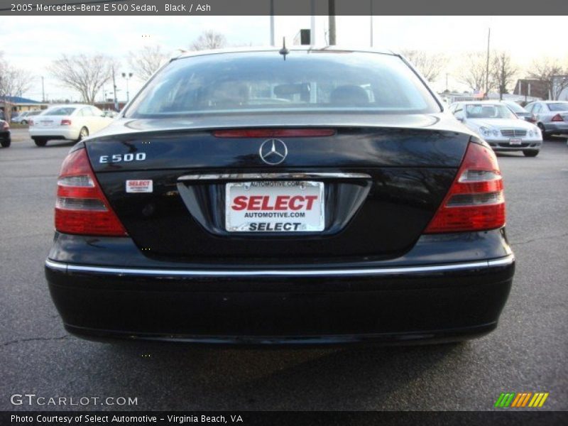 Black / Ash 2005 Mercedes-Benz E 500 Sedan