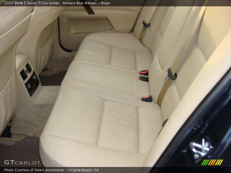 Monaco Blue Metallic / Beige 2007 BMW 5 Series 530xi Sedan