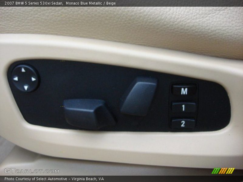 Monaco Blue Metallic / Beige 2007 BMW 5 Series 530xi Sedan