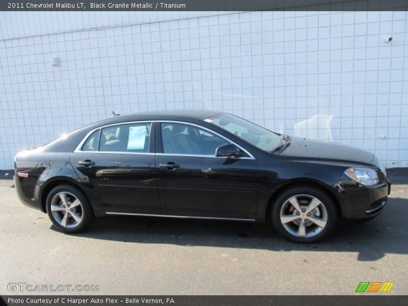 Black Granite Metallic / Titanium 2011 Chevrolet Malibu LT