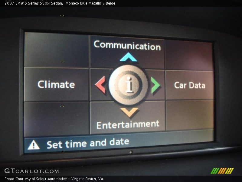 Monaco Blue Metallic / Beige 2007 BMW 5 Series 530xi Sedan