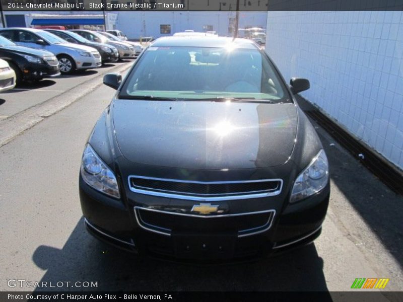 Black Granite Metallic / Titanium 2011 Chevrolet Malibu LT