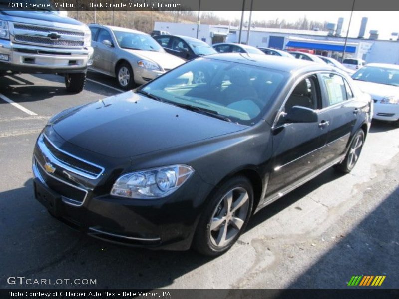 Black Granite Metallic / Titanium 2011 Chevrolet Malibu LT