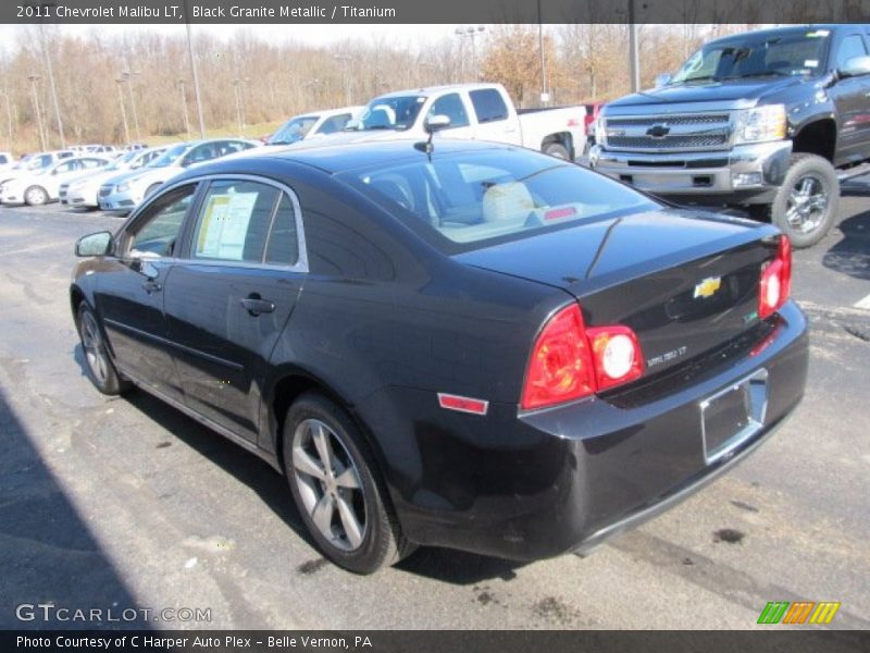 Black Granite Metallic / Titanium 2011 Chevrolet Malibu LT