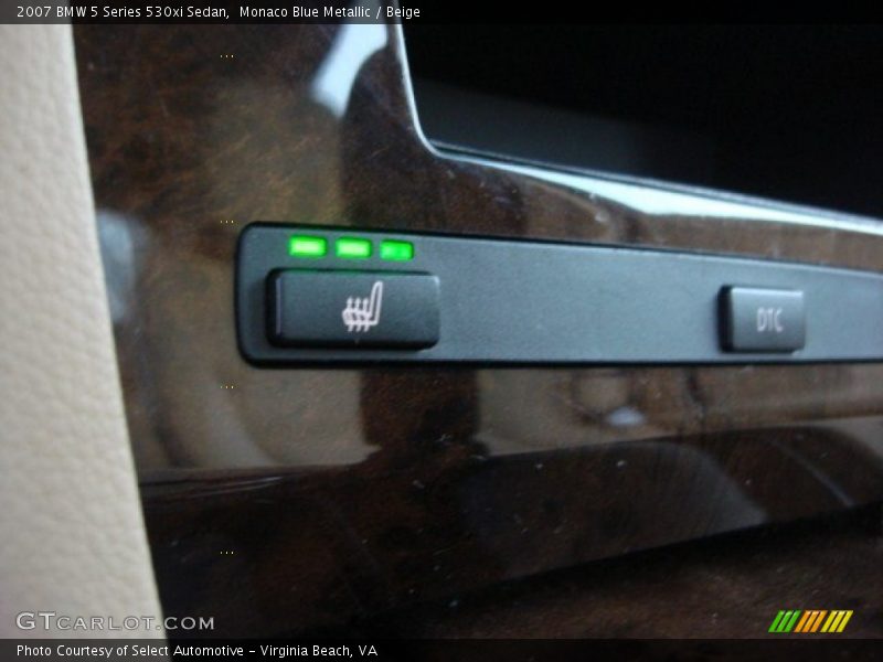 Monaco Blue Metallic / Beige 2007 BMW 5 Series 530xi Sedan