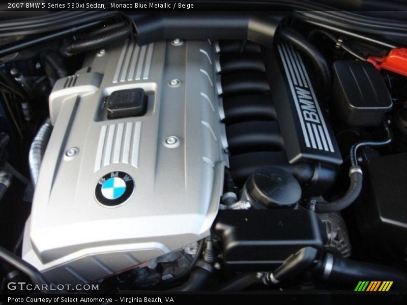 Monaco Blue Metallic / Beige 2007 BMW 5 Series 530xi Sedan