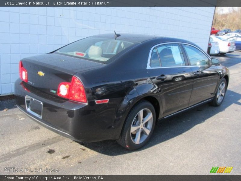 Black Granite Metallic / Titanium 2011 Chevrolet Malibu LT
