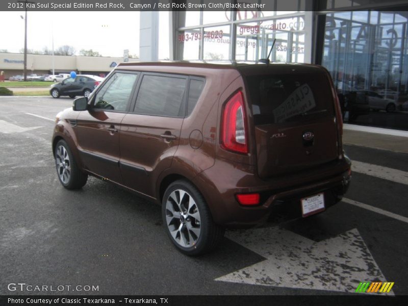 Canyon / Red Rock Brown Cloth/Black Leather 2012 Kia Soul Special Edition Red Rock