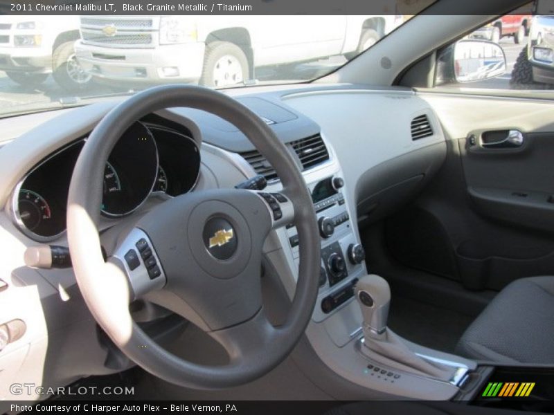 Black Granite Metallic / Titanium 2011 Chevrolet Malibu LT