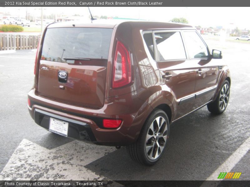 Canyon / Red Rock Brown Cloth/Black Leather 2012 Kia Soul Special Edition Red Rock