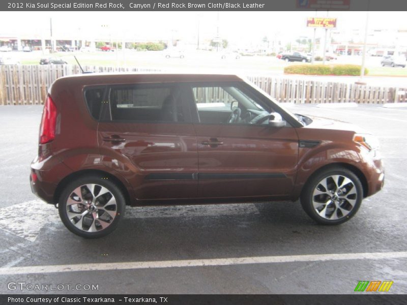 Canyon / Red Rock Brown Cloth/Black Leather 2012 Kia Soul Special Edition Red Rock
