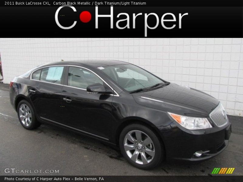 Carbon Black Metallic / Dark Titanium/Light Titanium 2011 Buick LaCrosse CXL