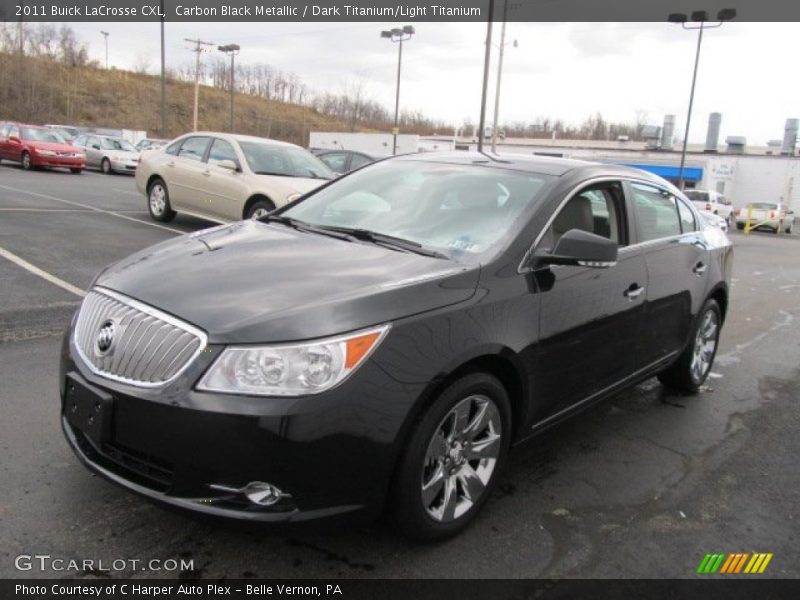 Carbon Black Metallic / Dark Titanium/Light Titanium 2011 Buick LaCrosse CXL