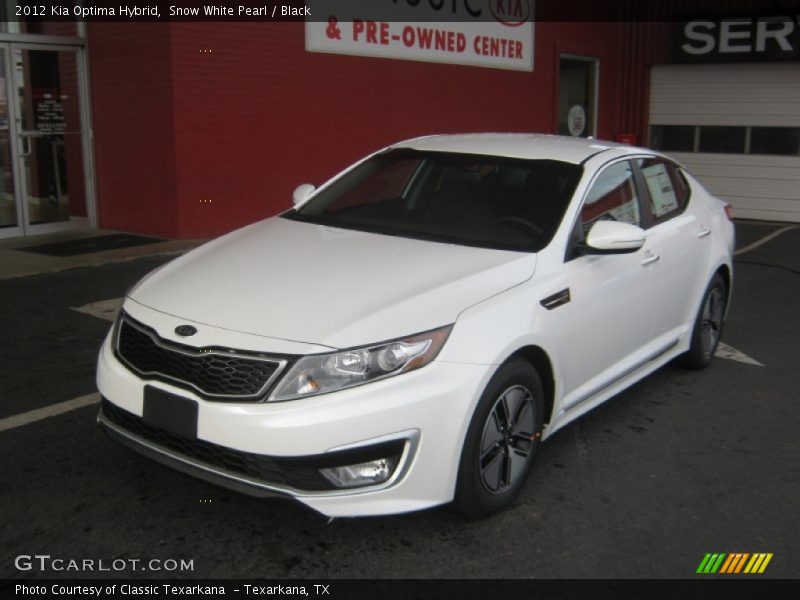 Snow White Pearl / Black 2012 Kia Optima Hybrid