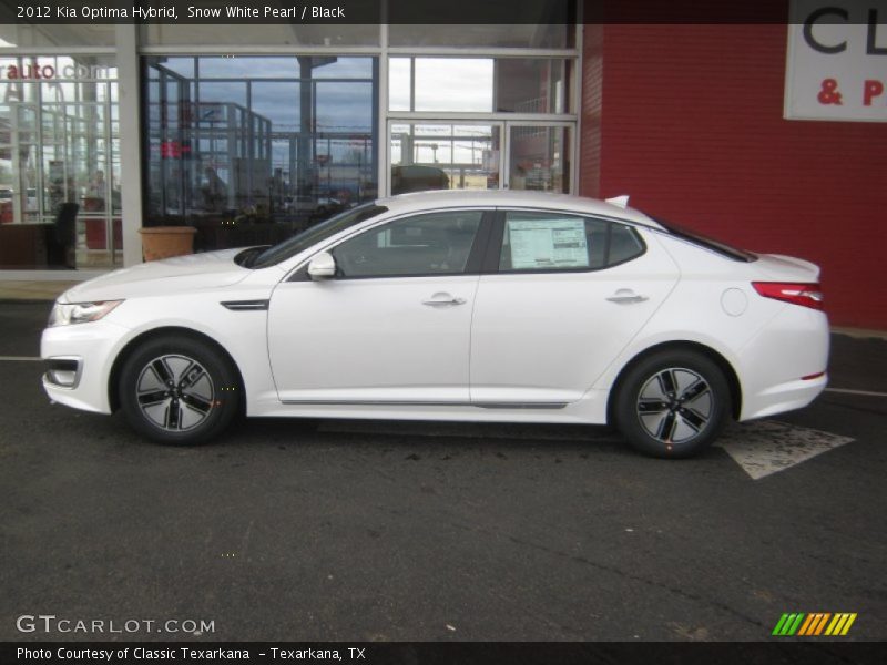 Snow White Pearl / Black 2012 Kia Optima Hybrid