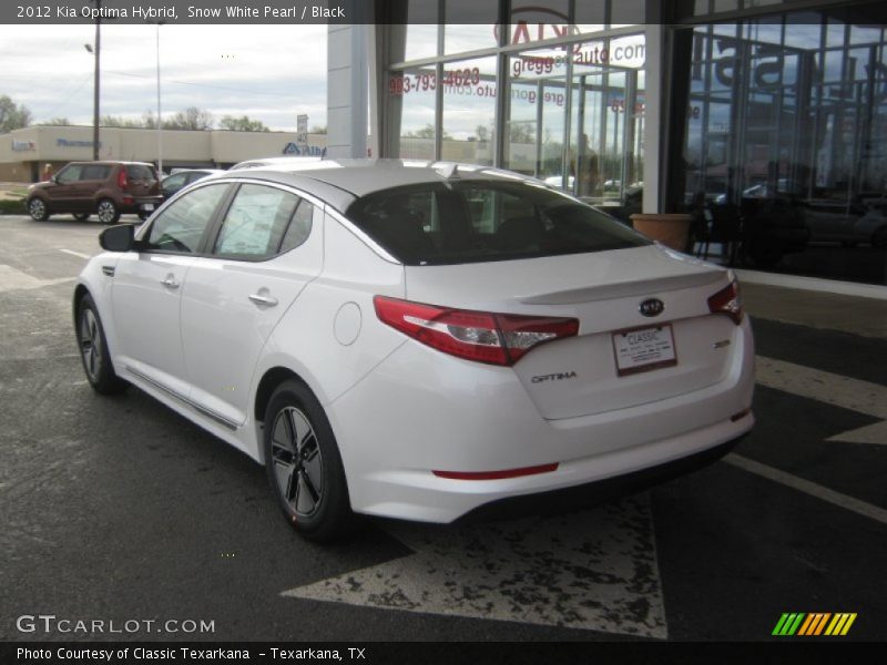 Snow White Pearl / Black 2012 Kia Optima Hybrid