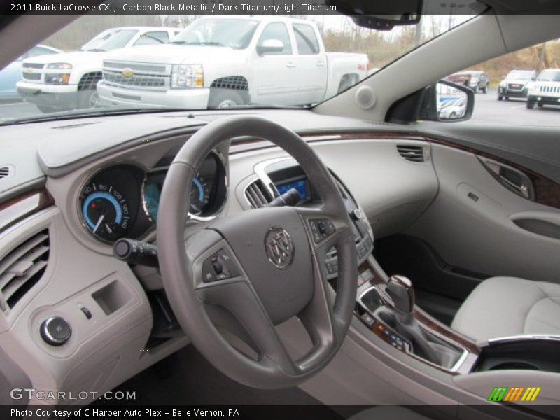 Carbon Black Metallic / Dark Titanium/Light Titanium 2011 Buick LaCrosse CXL