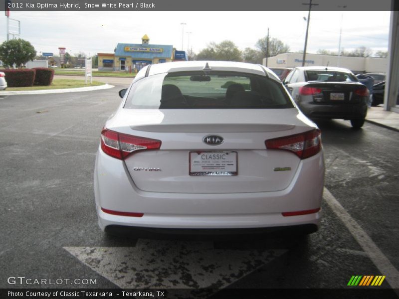 Snow White Pearl / Black 2012 Kia Optima Hybrid