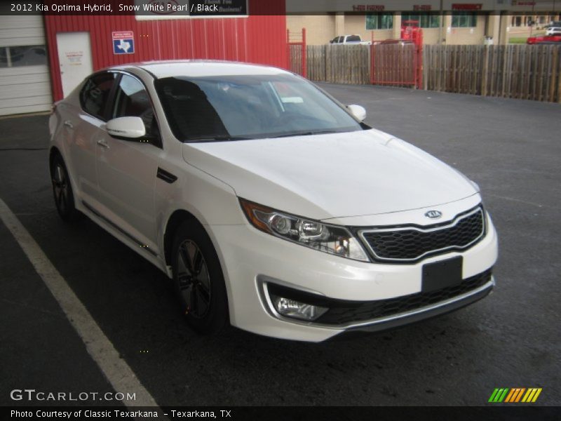 Snow White Pearl / Black 2012 Kia Optima Hybrid