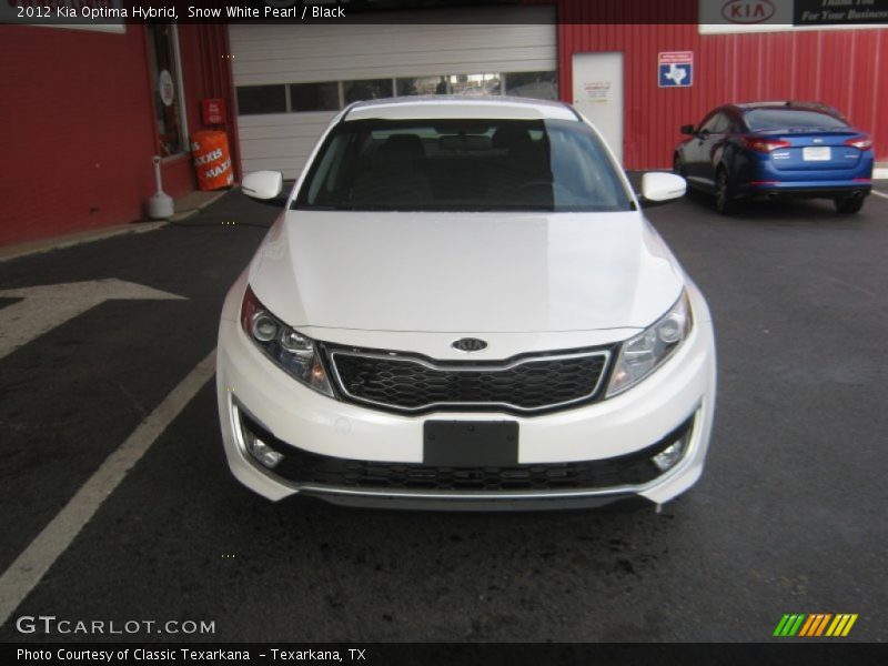 Snow White Pearl / Black 2012 Kia Optima Hybrid