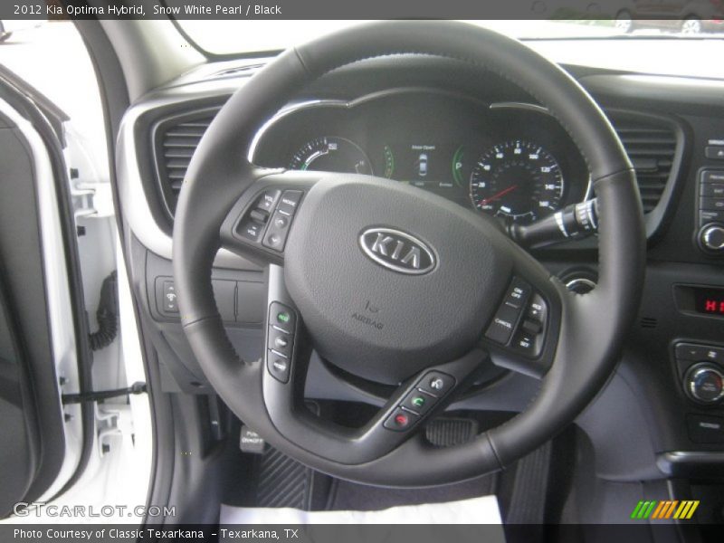 Snow White Pearl / Black 2012 Kia Optima Hybrid