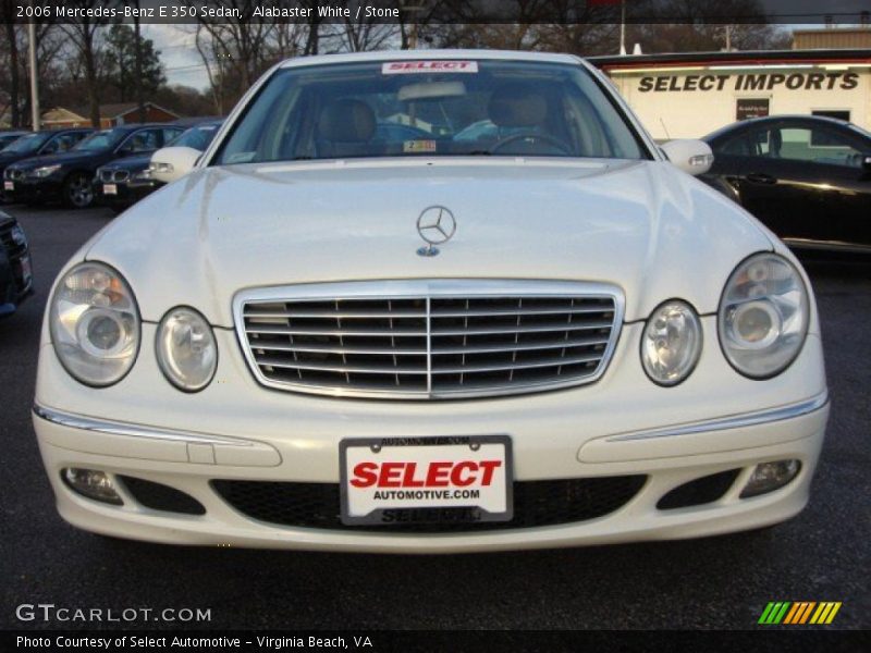 Alabaster White / Stone 2006 Mercedes-Benz E 350 Sedan