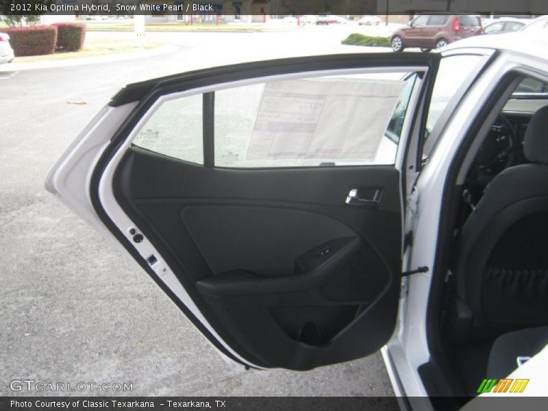 Snow White Pearl / Black 2012 Kia Optima Hybrid