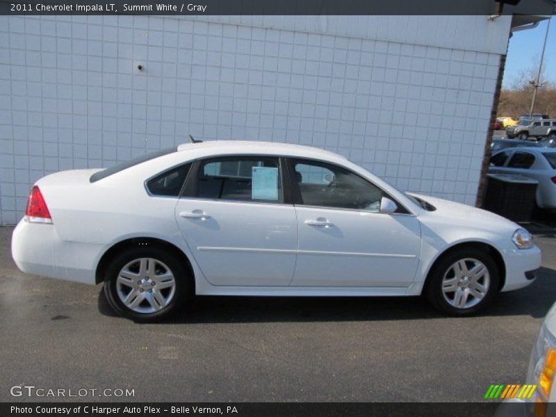 Summit White / Gray 2011 Chevrolet Impala LT