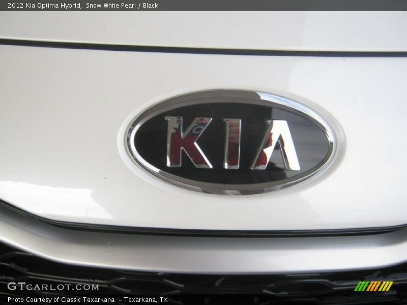 Snow White Pearl / Black 2012 Kia Optima Hybrid