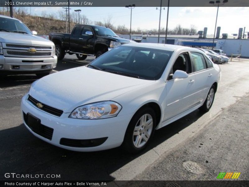 Summit White / Gray 2011 Chevrolet Impala LT
