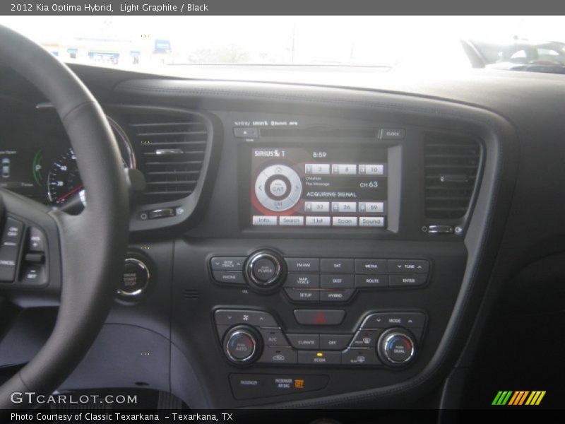 Light Graphite / Black 2012 Kia Optima Hybrid