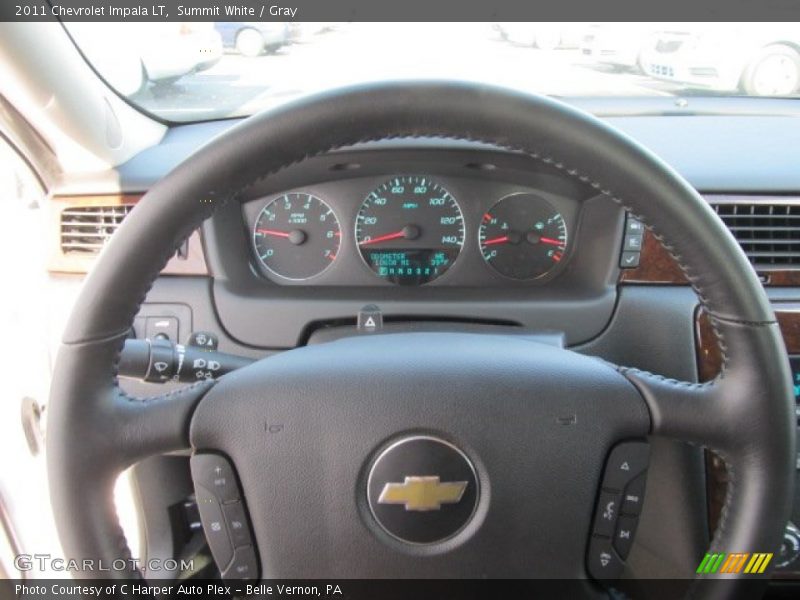 Summit White / Gray 2011 Chevrolet Impala LT