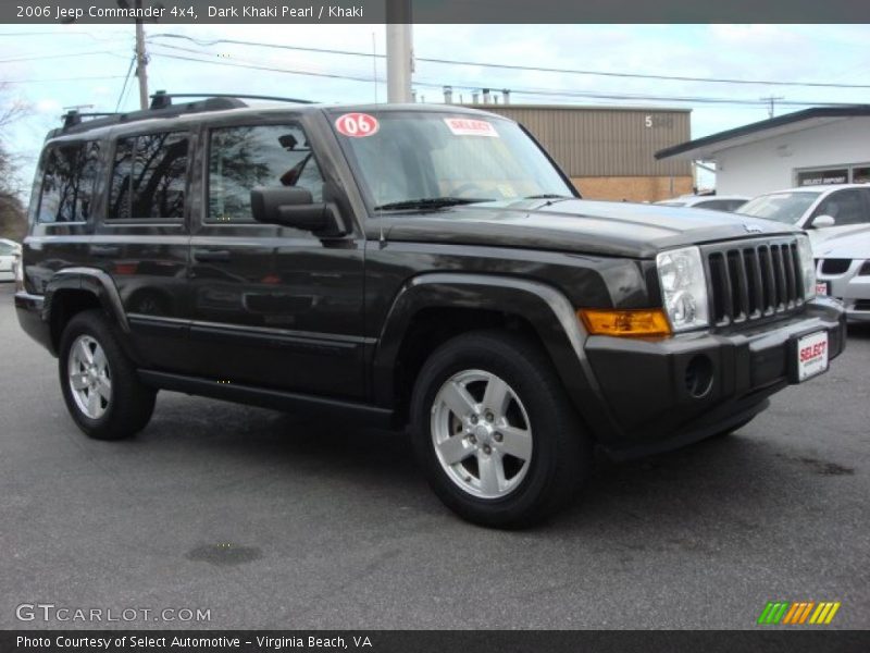 Dark Khaki Pearl / Khaki 2006 Jeep Commander 4x4