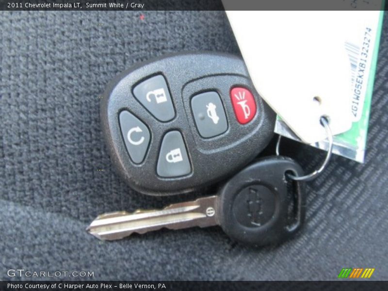 Summit White / Gray 2011 Chevrolet Impala LT