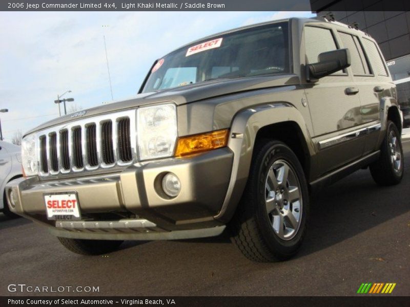 Light Khaki Metallic / Saddle Brown 2006 Jeep Commander Limited 4x4
