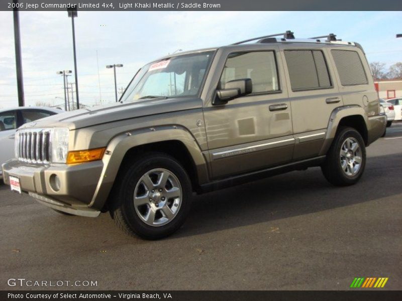 Light Khaki Metallic / Saddle Brown 2006 Jeep Commander Limited 4x4