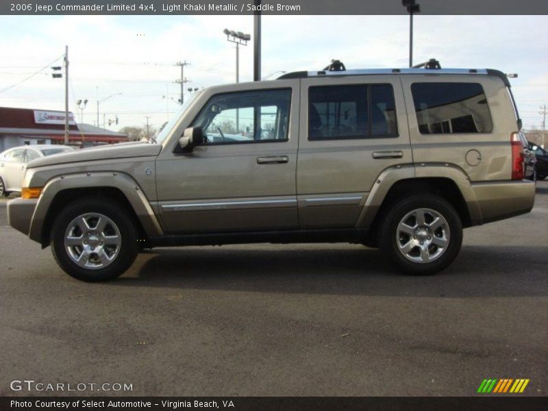 Light Khaki Metallic / Saddle Brown 2006 Jeep Commander Limited 4x4