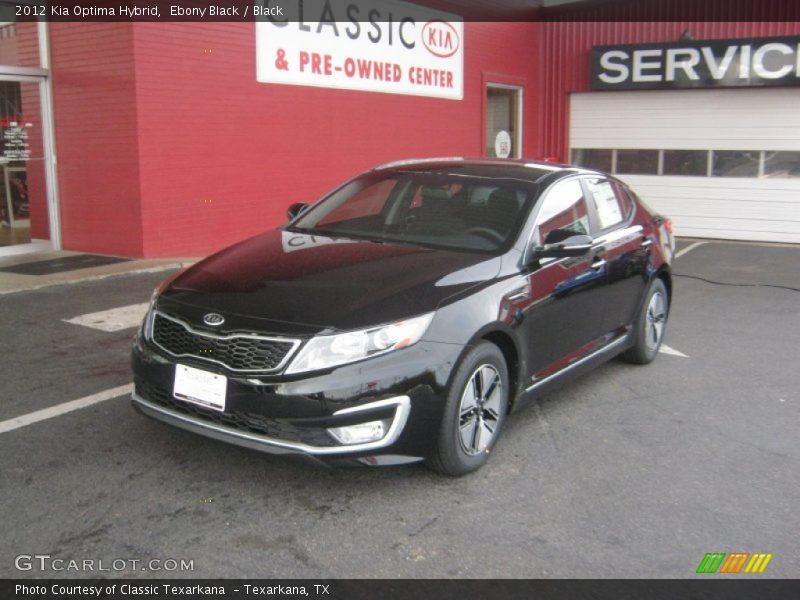 Ebony Black / Black 2012 Kia Optima Hybrid