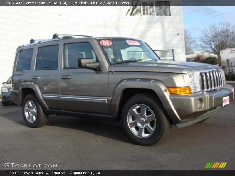 Light Khaki Metallic / Saddle Brown 2006 Jeep Commander Limited 4x4