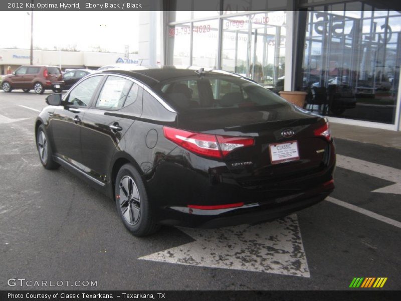 Ebony Black / Black 2012 Kia Optima Hybrid