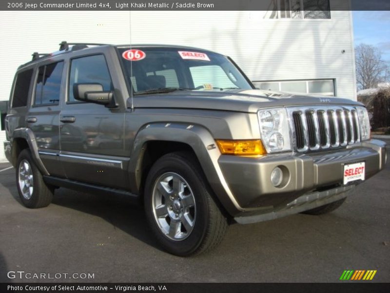 Light Khaki Metallic / Saddle Brown 2006 Jeep Commander Limited 4x4